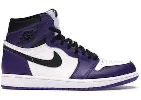 Scarpe - basket - unisex - jordan 1 og - court purple/white 3/4