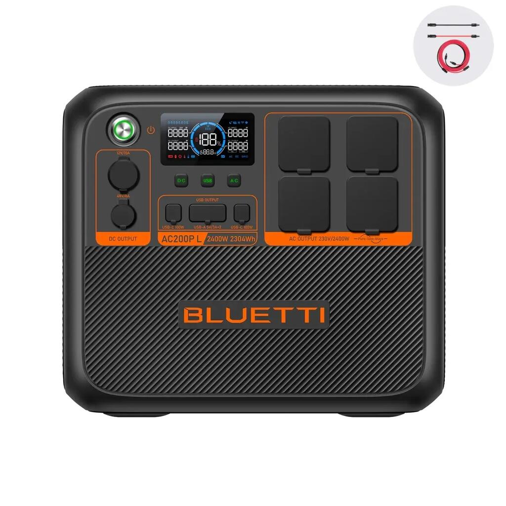 AC200PL 2304Wh/2400W BLUETTI разширяема станция за къмпинг, затъмняване