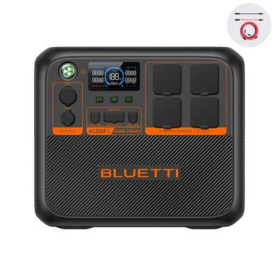 Ac200pl 2304wh bluetti uitbreidbare powerstation voor kamperen, stroomuitval