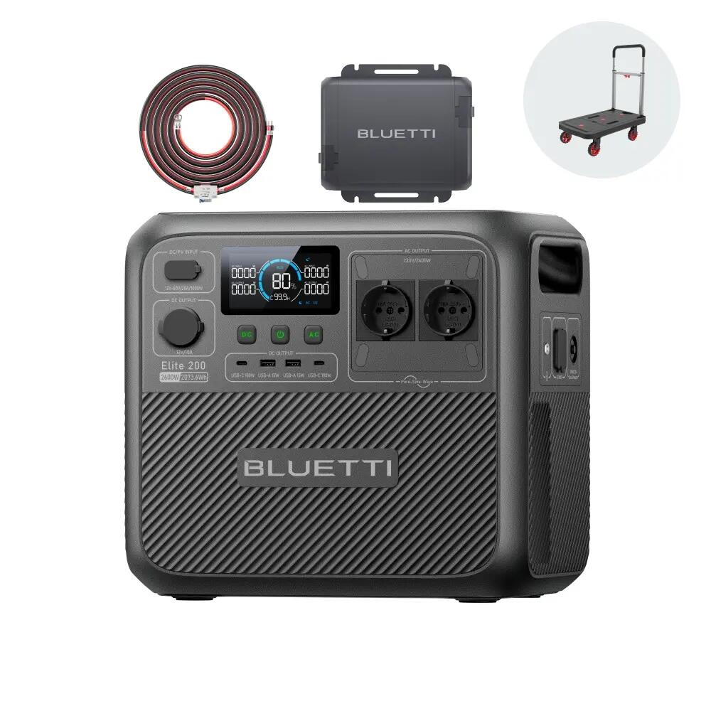 Elite 200 V2 Portable Station & Charger 1, 2073.6Wh,Full Charge via Car for RV