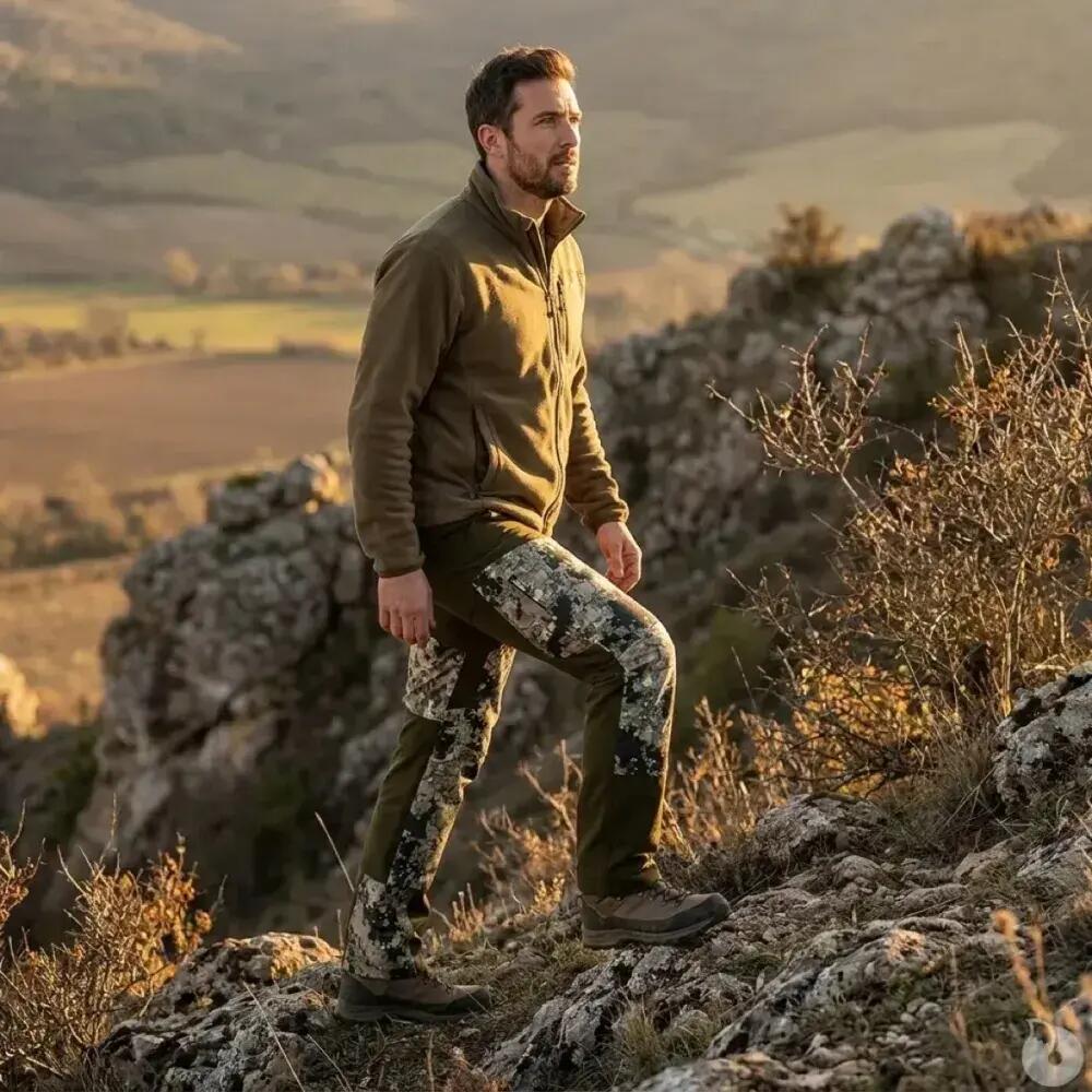 Pantalon de chasse stretch Somlys® 644 camouflage digital vert 4/5