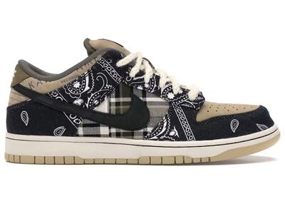 scarpe - skate - uomo - suede stampate - SB Dunk Low Travis Scott - nero