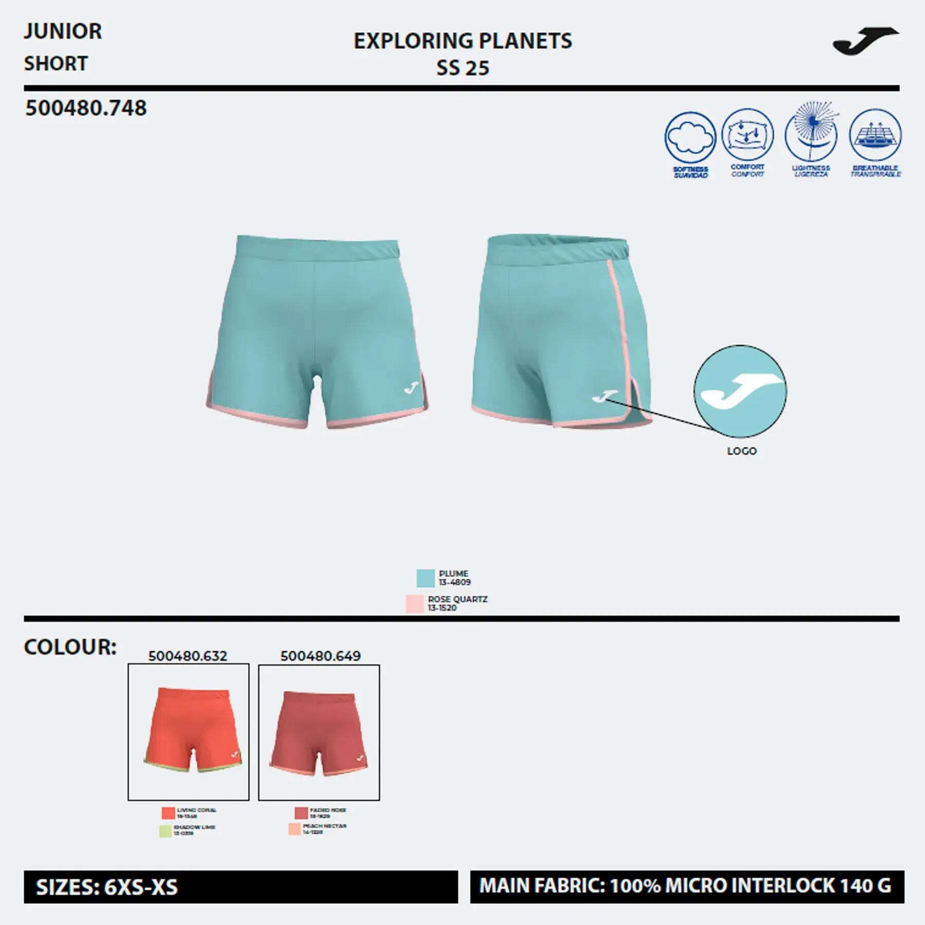 Shorts Joma model 500480.748 for girls 2/2