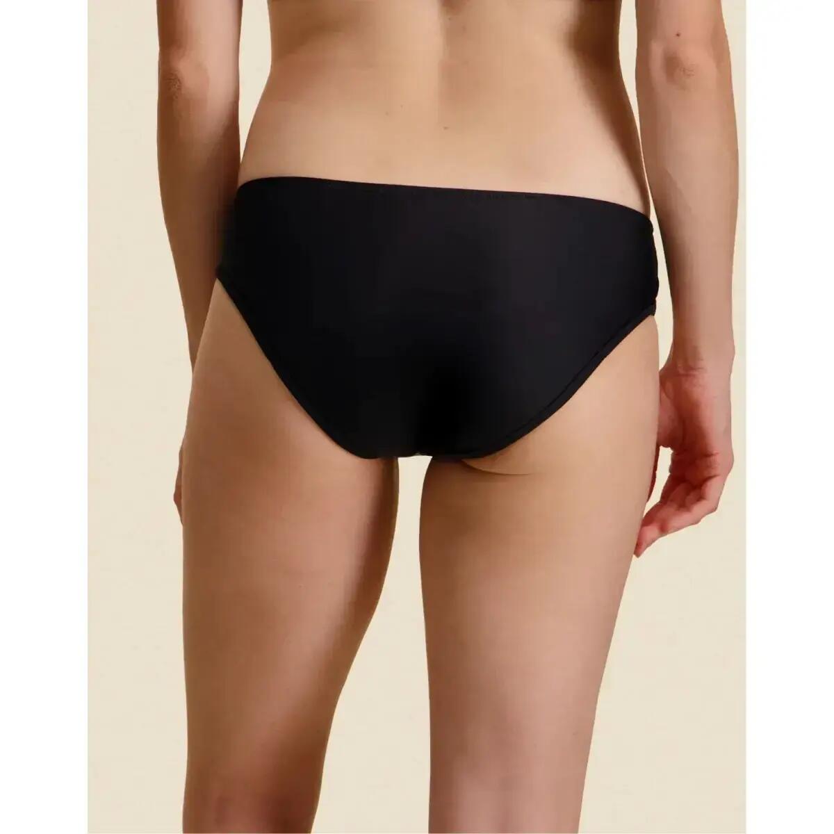 Bas de maillot menstruel Noir flux medium 3/4