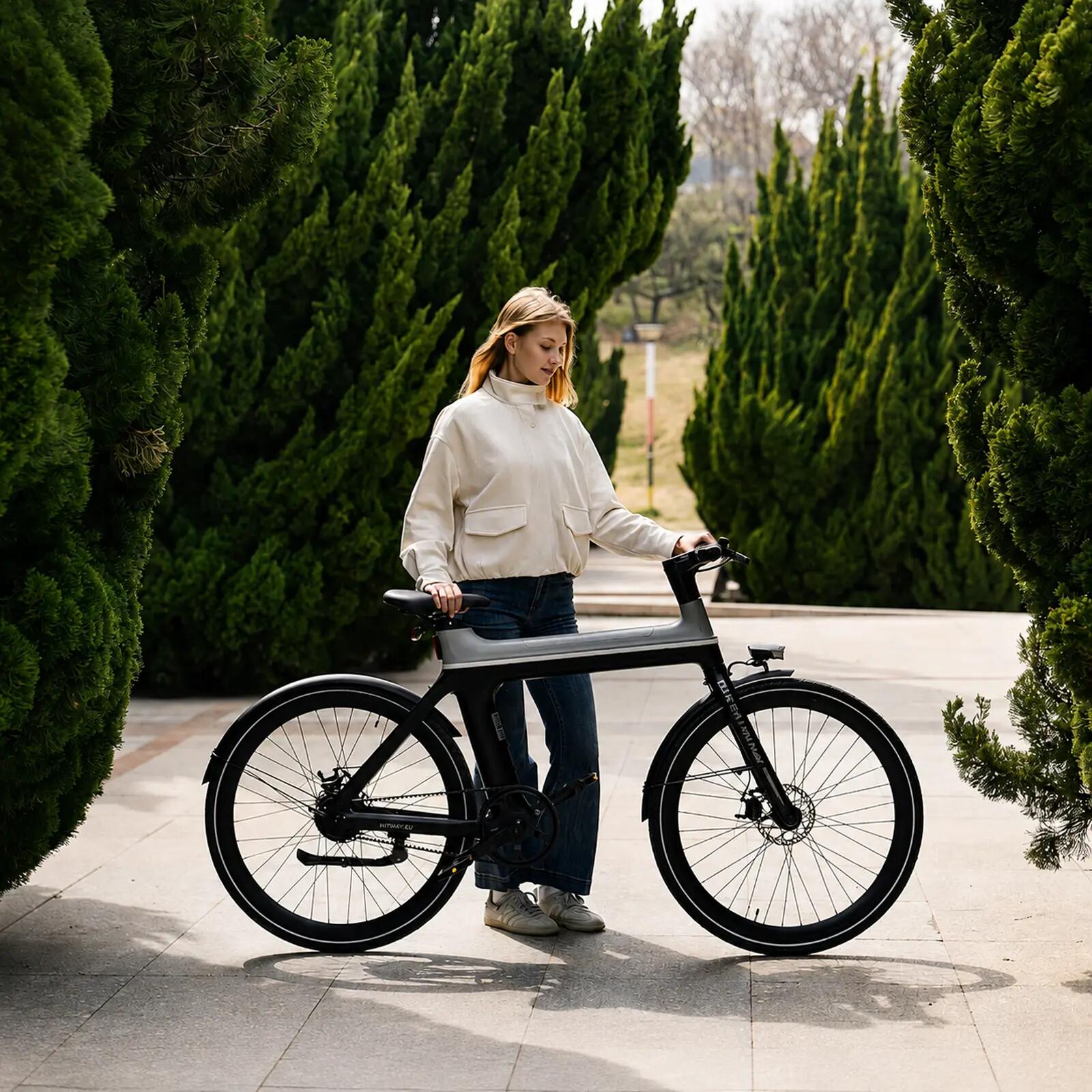 E-Bike Citybike 700C, Riemenantrieb, Drehmomentsensor, 4G GPS, EBIKE-X 12/12