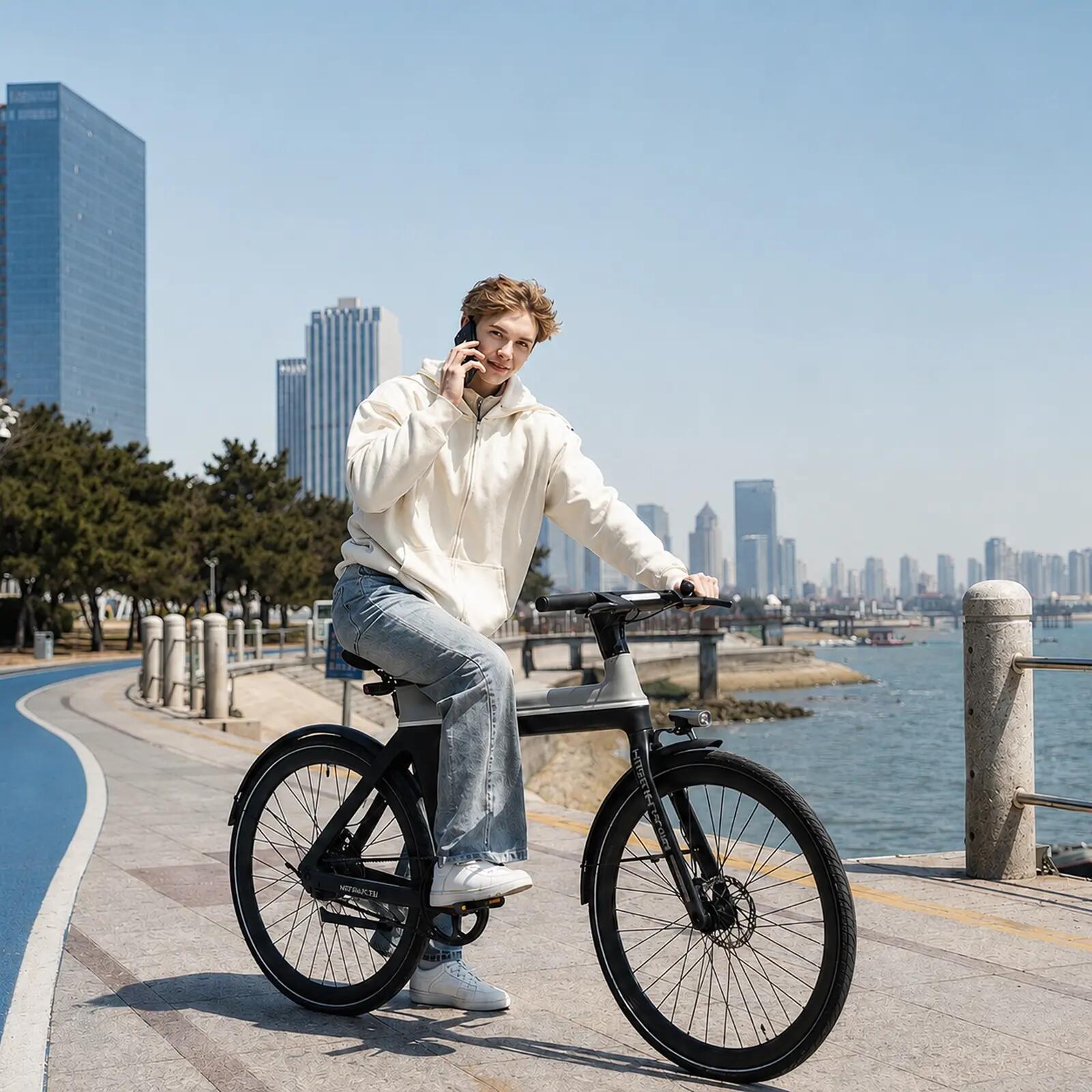 E-Bike Citybike 700C, Riemenantrieb, Drehmomentsensor, 4G GPS, EBIKE-X 10/12