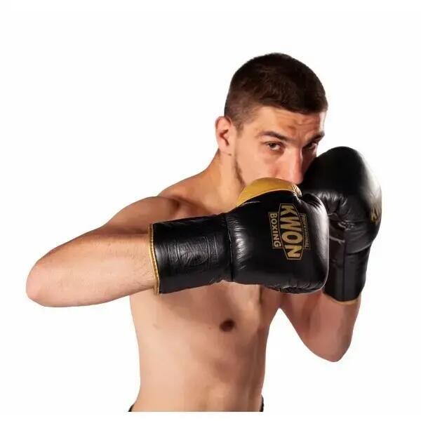 Boxhandschuhe aus Leder mit Schnürung Kwon Professional Boxing 3/7