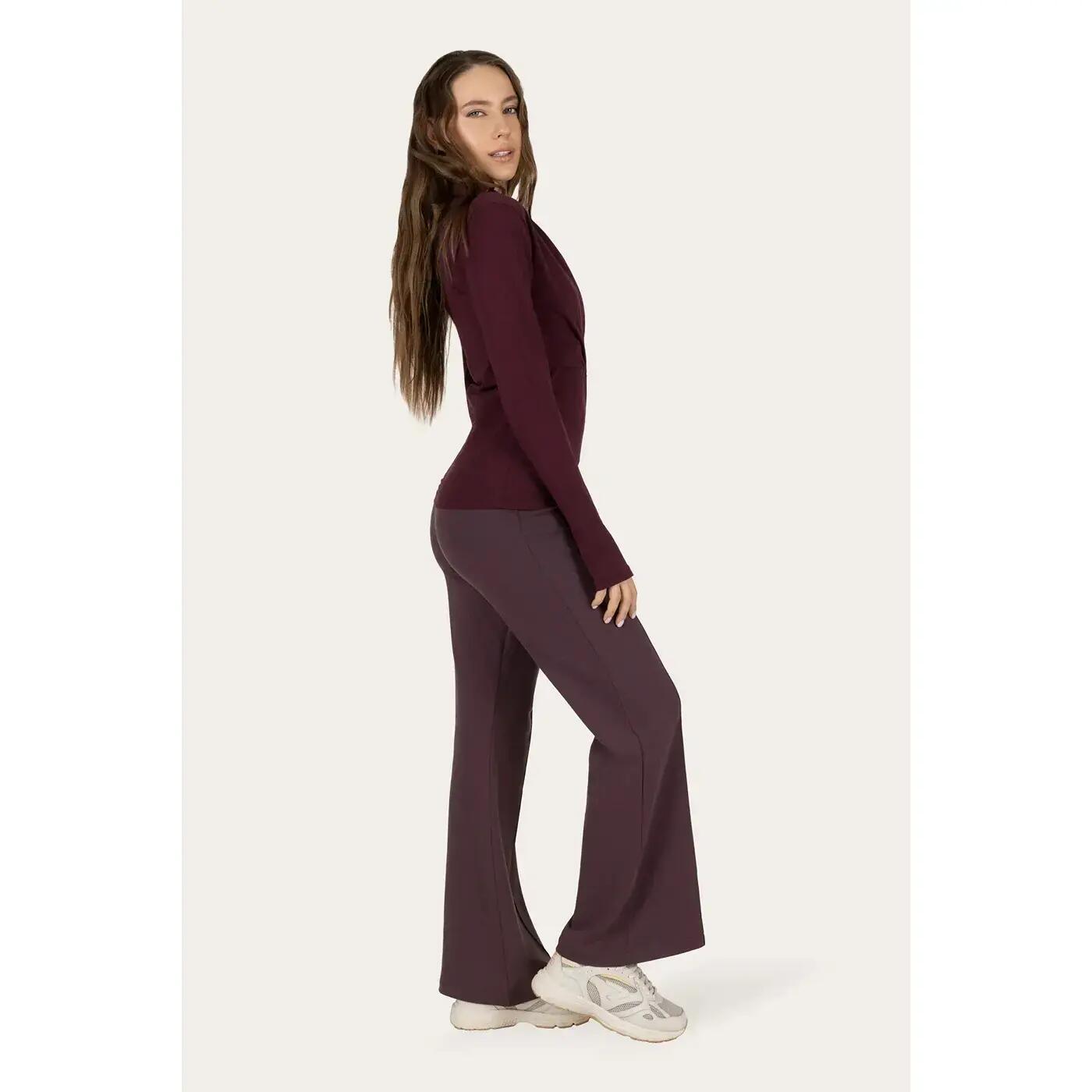 Pantalon de Yoga et athleisure Évasé Cayha – Violet 6/6