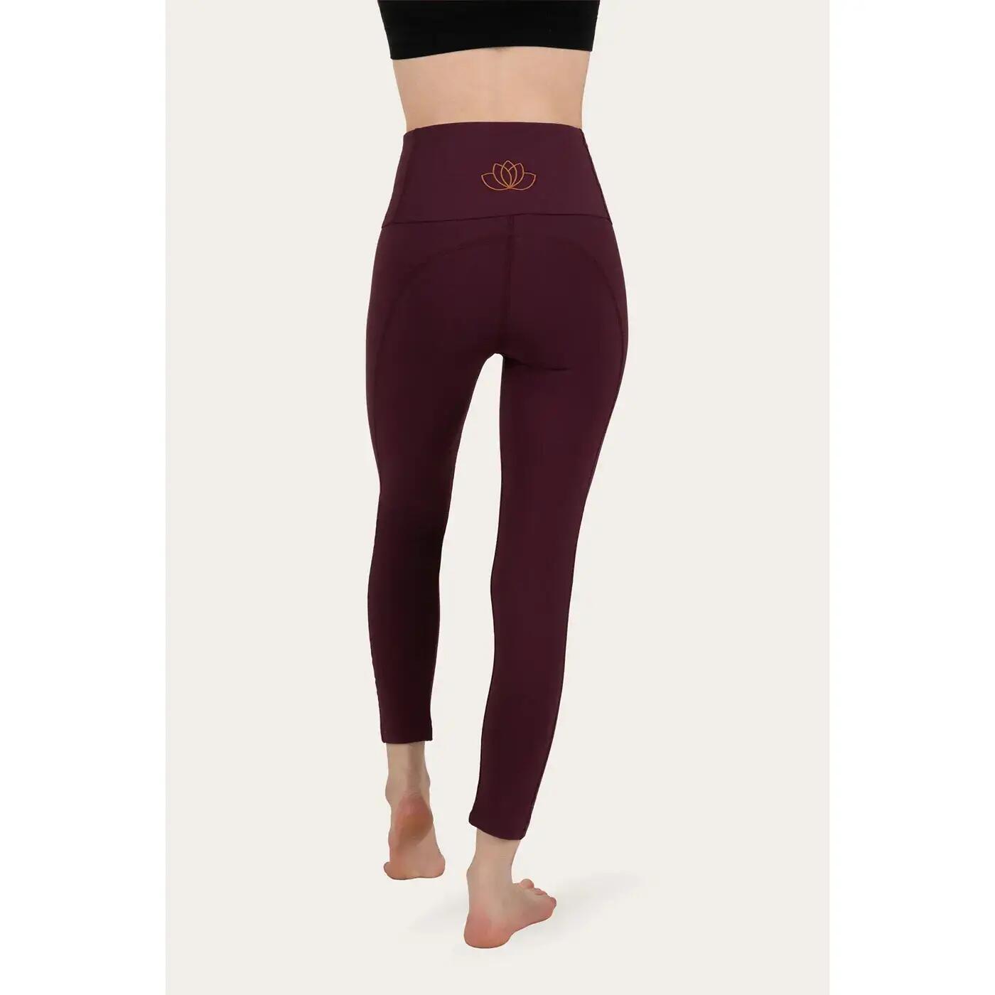 Surya 7/8  Legging Yoga et Pilates/Pilates - Violet foncé 6/7