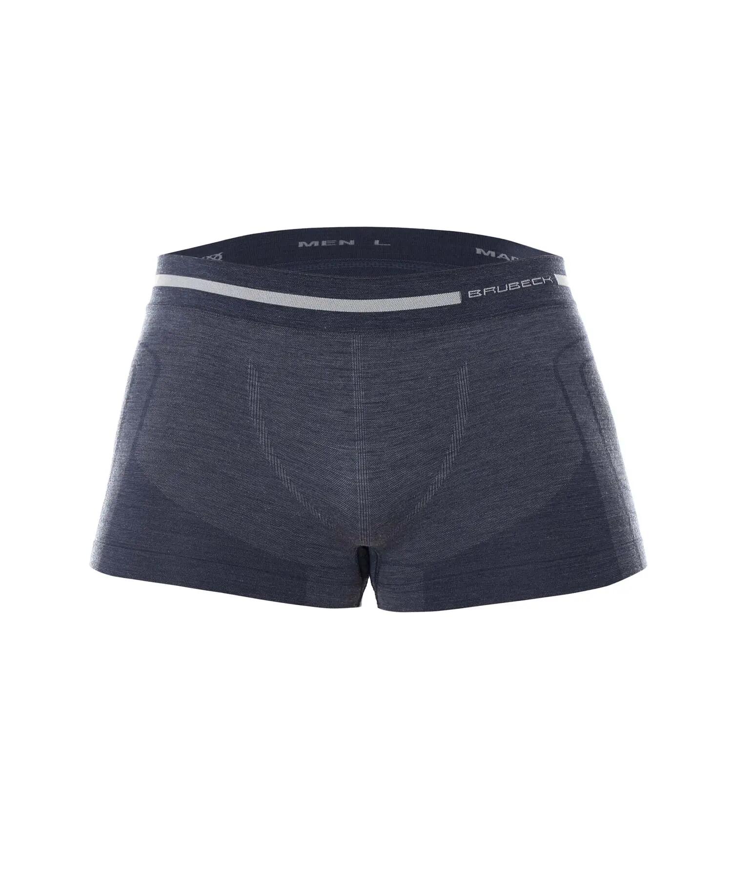 Bokserki męskie z wełną merino Brubeck COMFORT WOOL 3/4