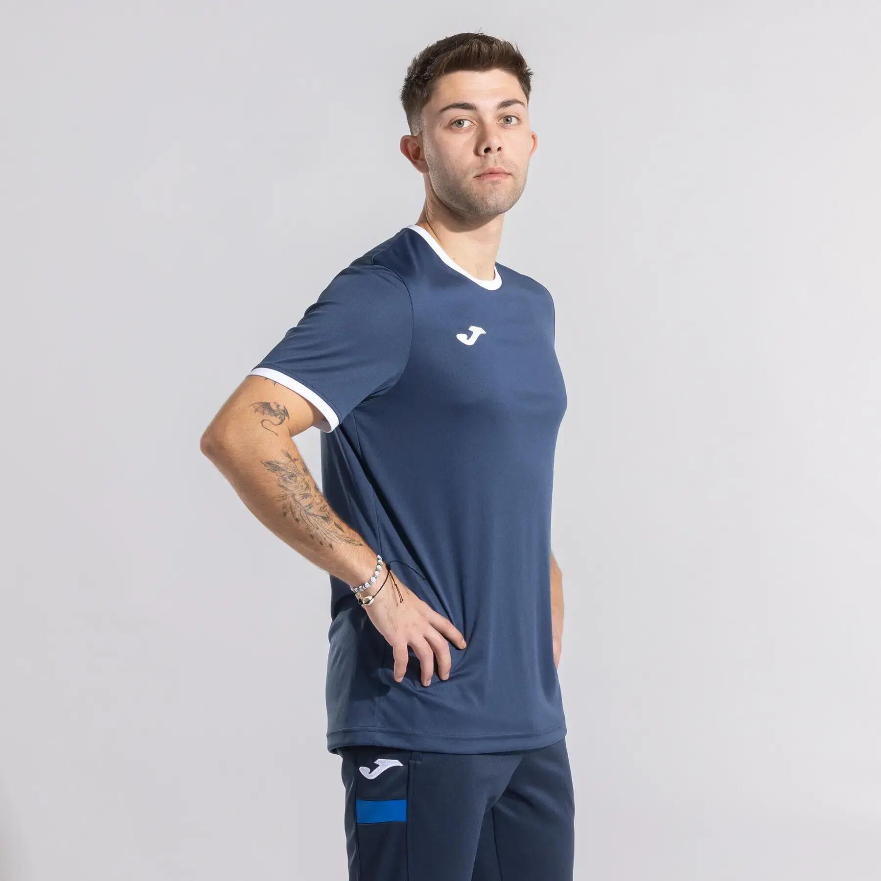 Camiseta M/C Hombre Joma Combi Premium 104494 Marino Blanco 332 Transpirable 3/6