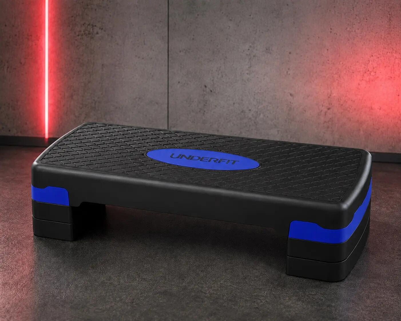 Step do ćwiczeń 3-stopniowy UNDERFIT PowerStep niebieski 2/6