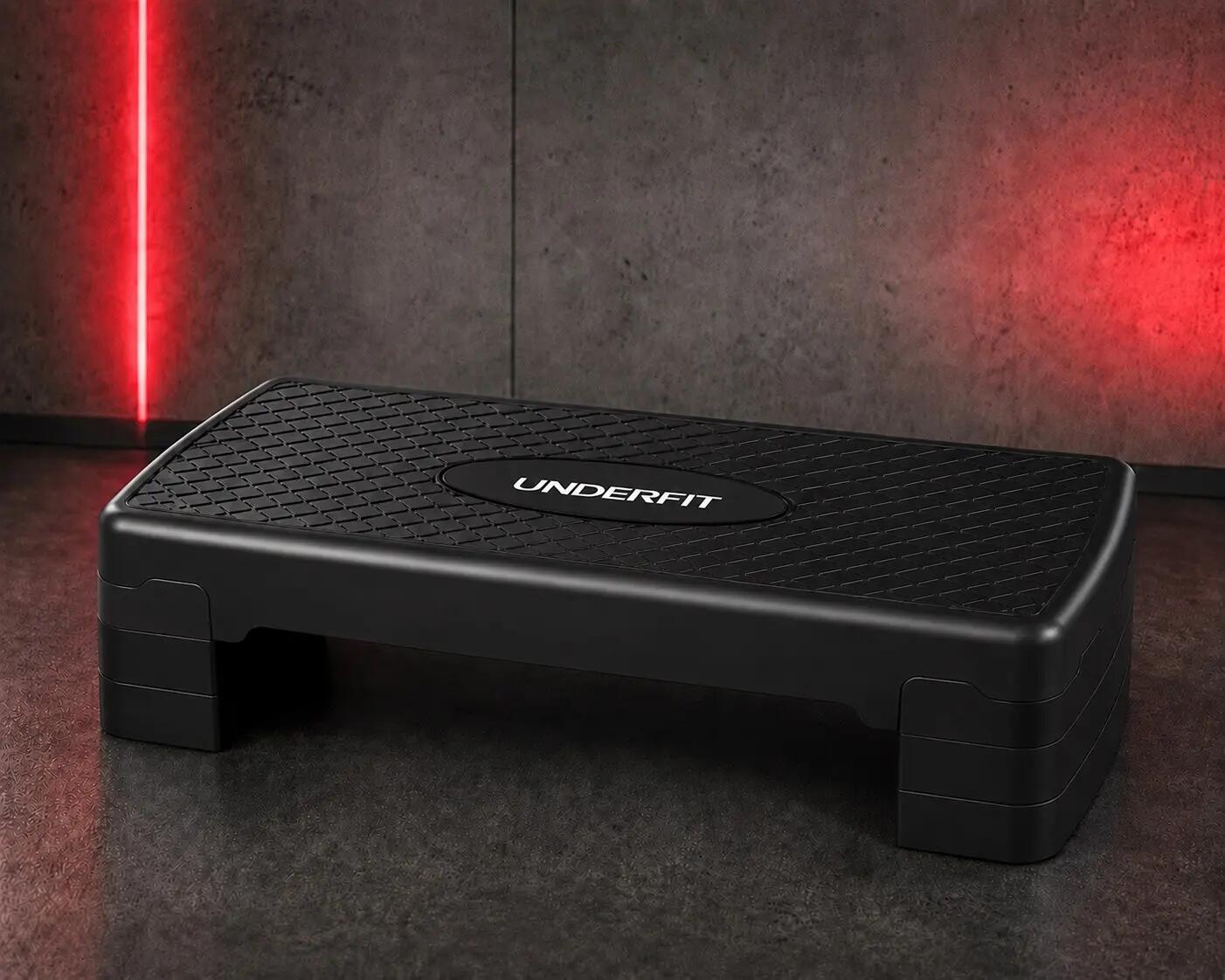 Step do ćwiczeń 3-stopniowy UNDERFIT PowerStep czarny 2/6