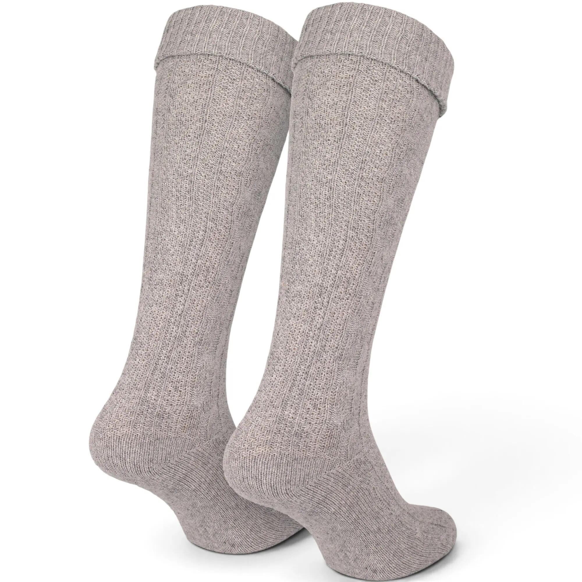 Kniestrümpfe | Trachtenstil | Damen & Herren | Beige 3/9