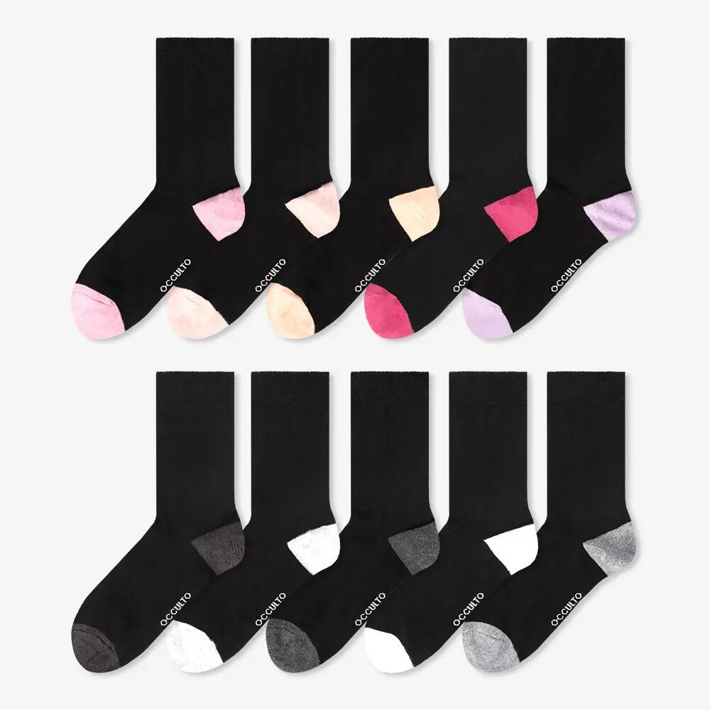 Damen Baumwollsocken 10er Pack (Modell: Gertrud) 15/15