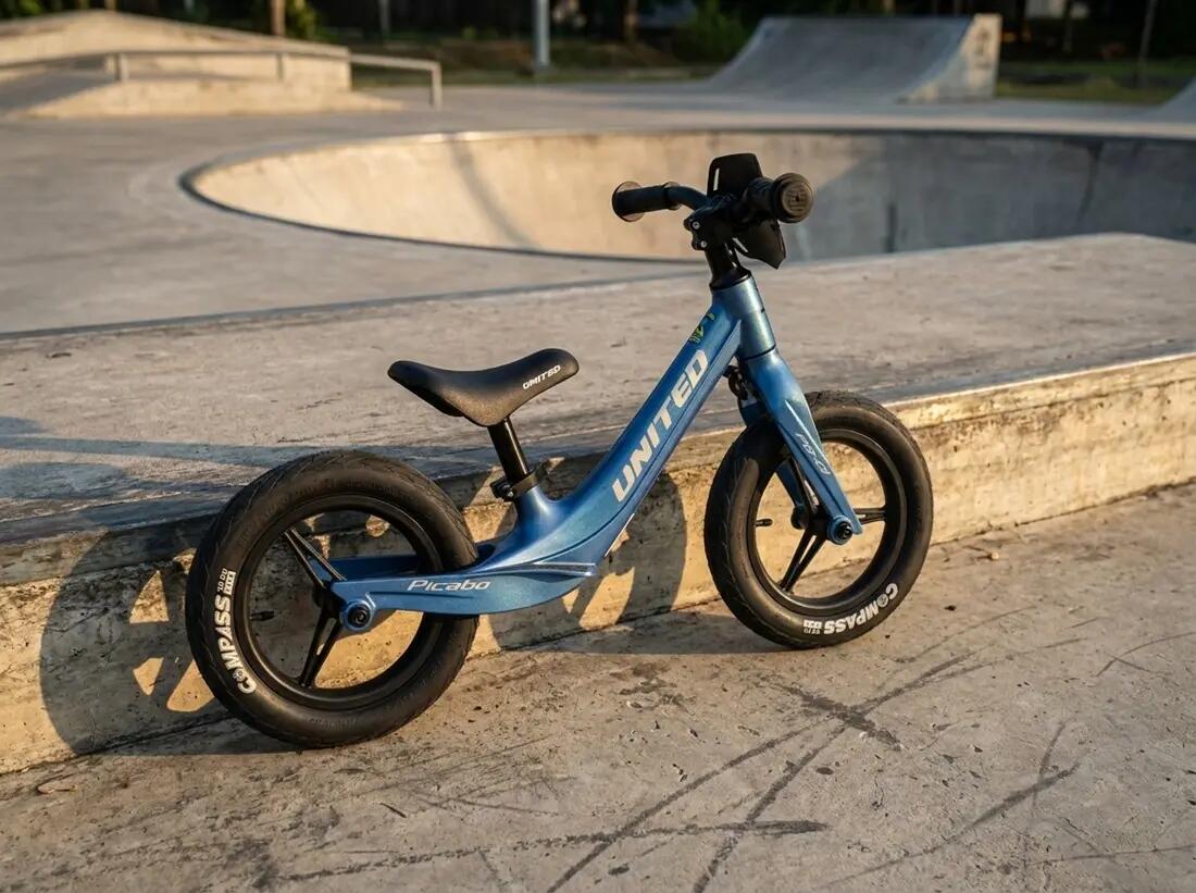 BMX Fahrrad Laufrad Magnesium KHE UNITED 12 Zoll 2,9kg blau 10/15