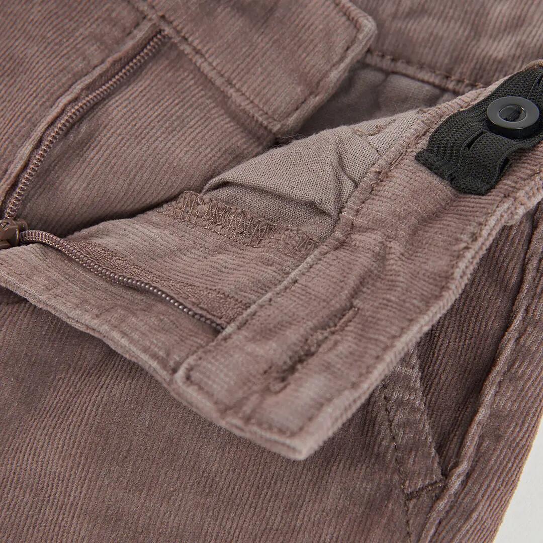 Pantalón micropana niño marrón 3/4