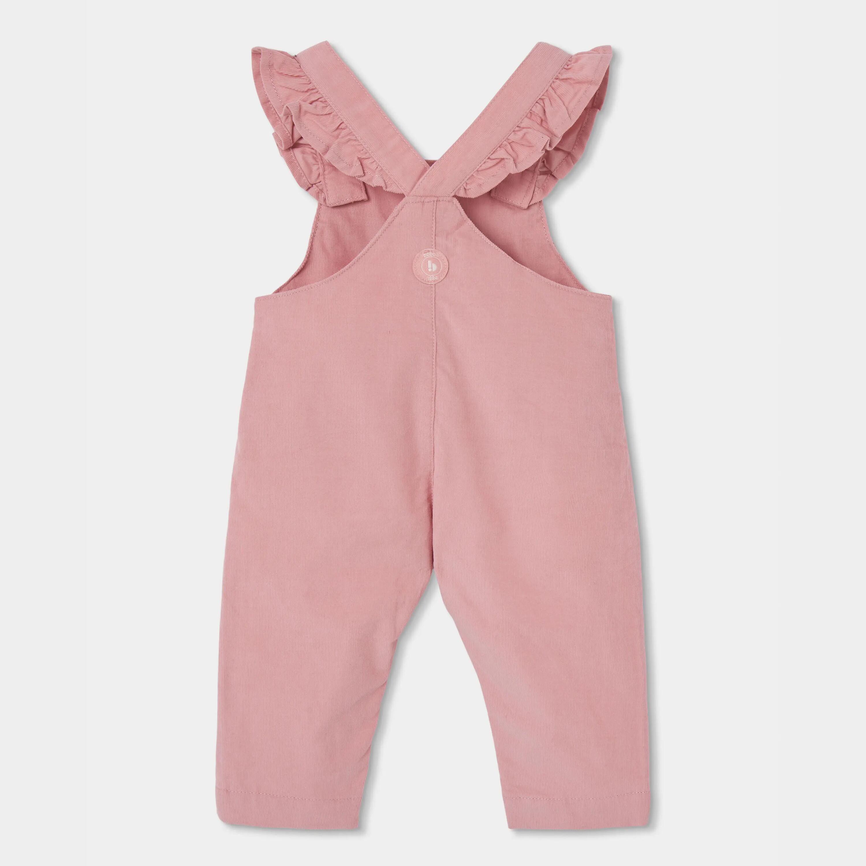 Conjunto bebé niña rosa bordado de fresas 6/7