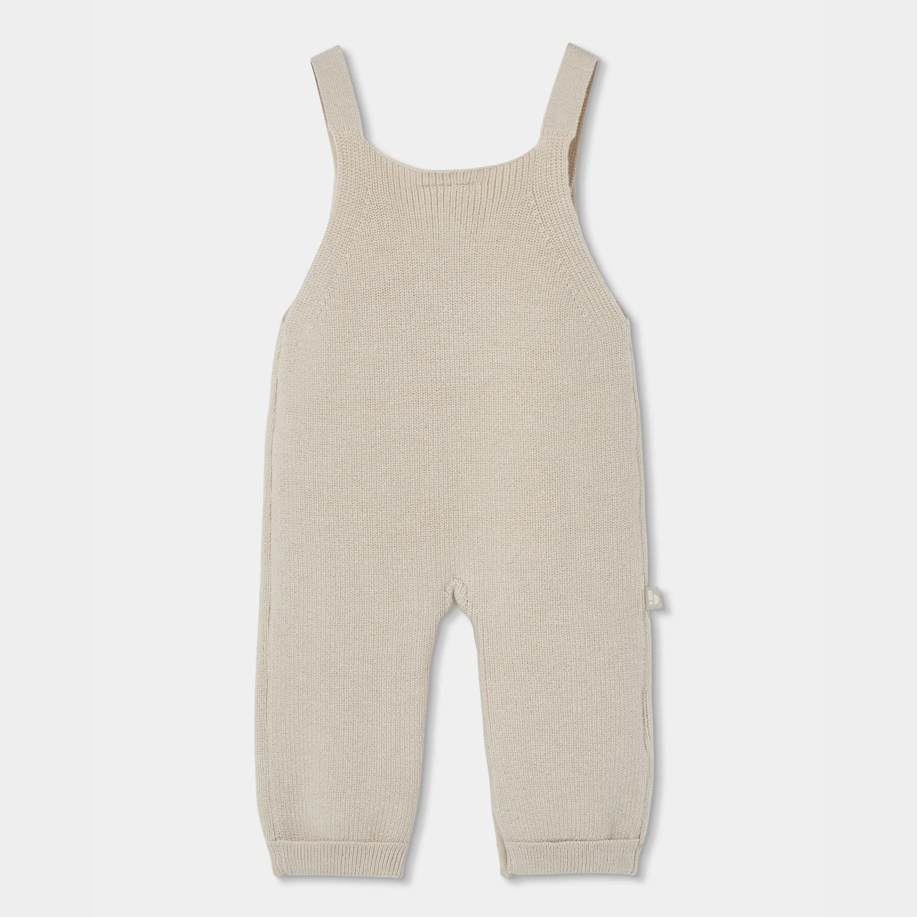 Conjunto punto bebé niño beige con perrito 6/7
