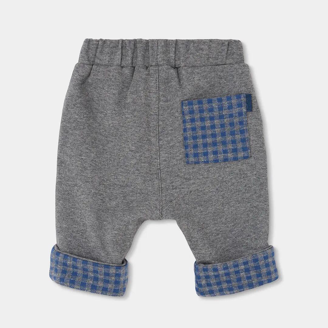 Conjunto punto bebé niño gris vigoré a cuadros 6/7