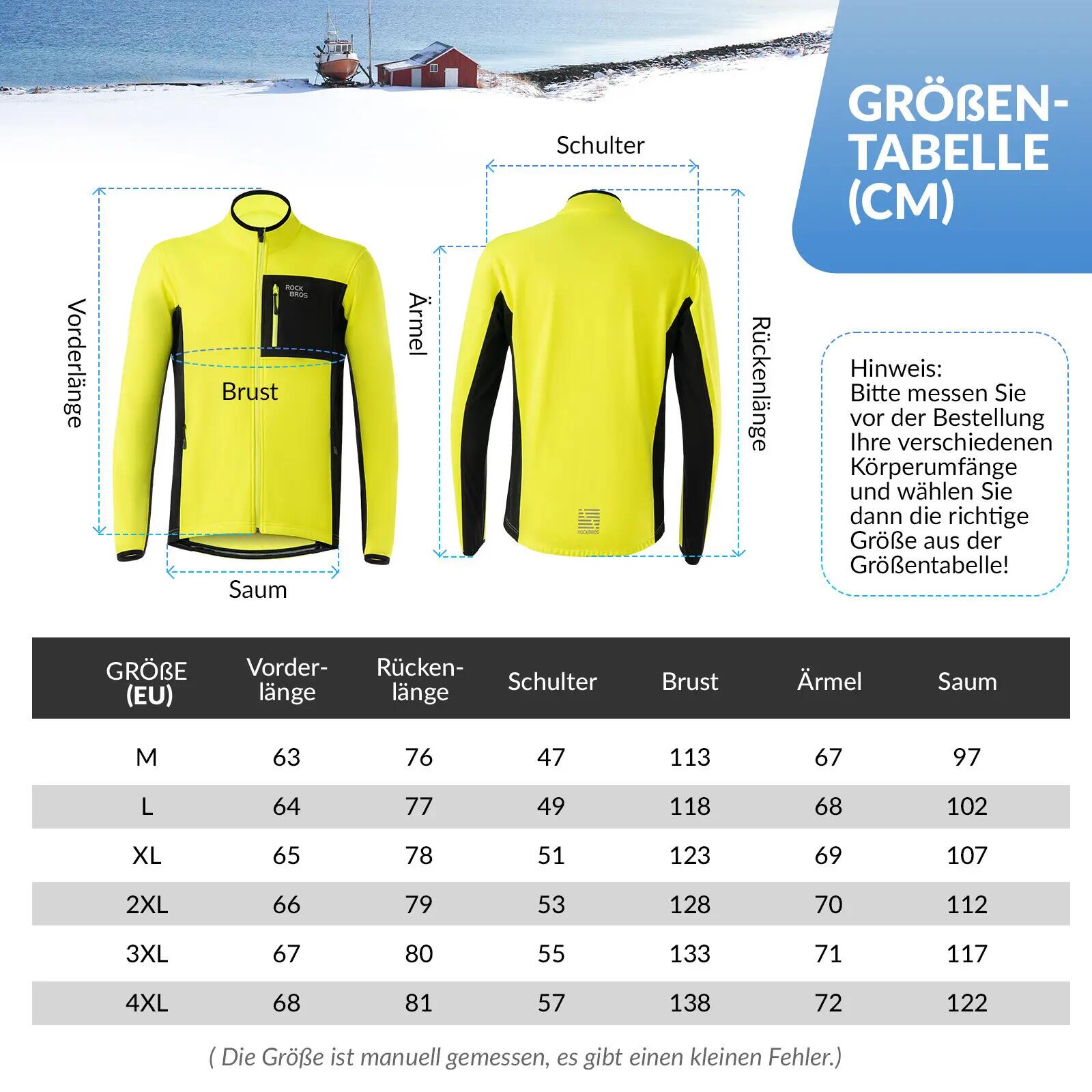 Herren Winter-Radanzug winddicht mit Fleece 7/10