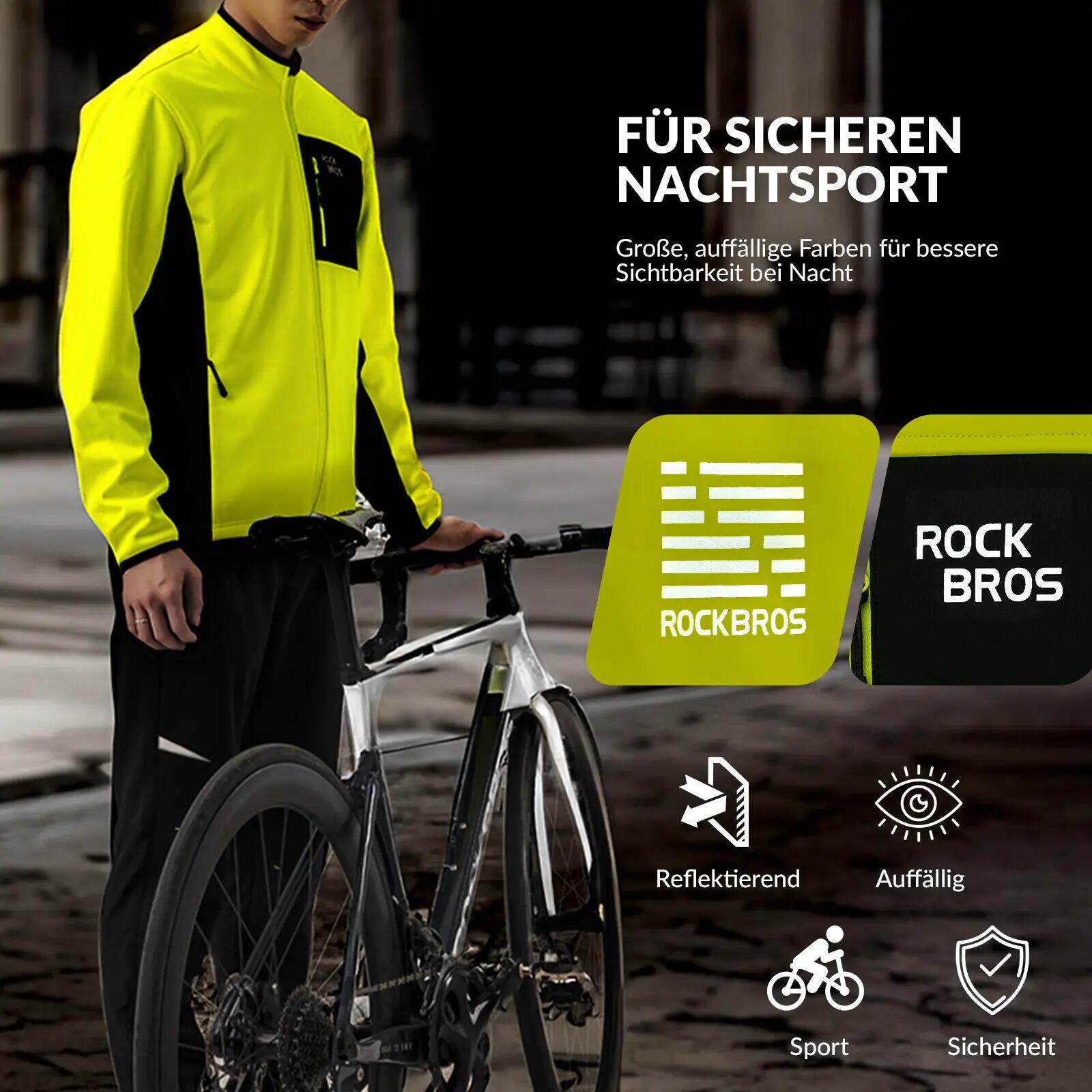 Herren Winter-Radanzug winddicht mit Fleece 6/10