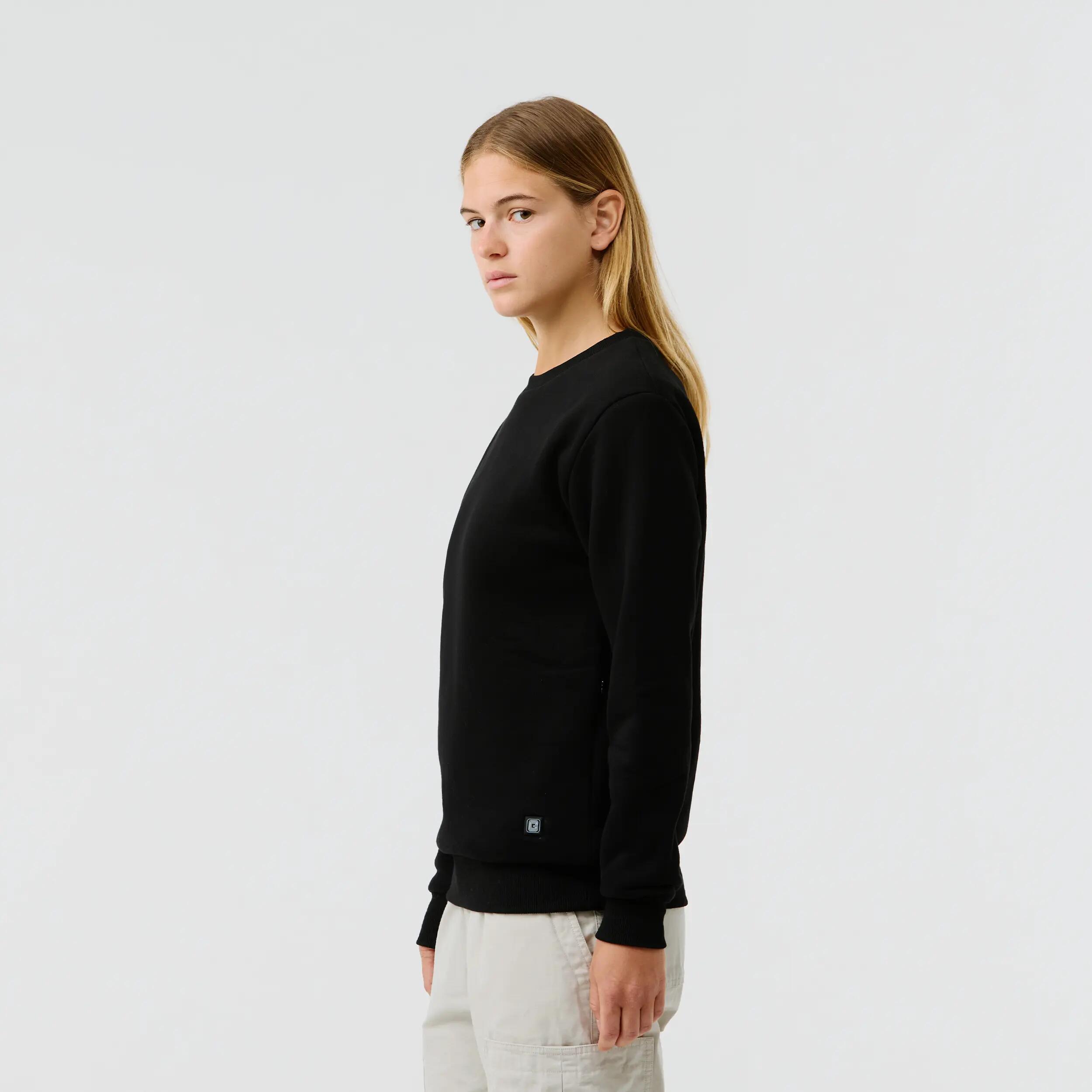 Podgrzewana bluza unisex z okrągłym dekoltem 3/6