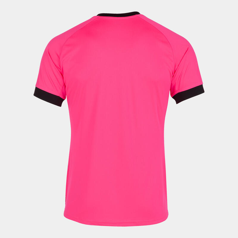 T-shirt manga curta Homem Joma Supernova iii rosa fluorescente preto