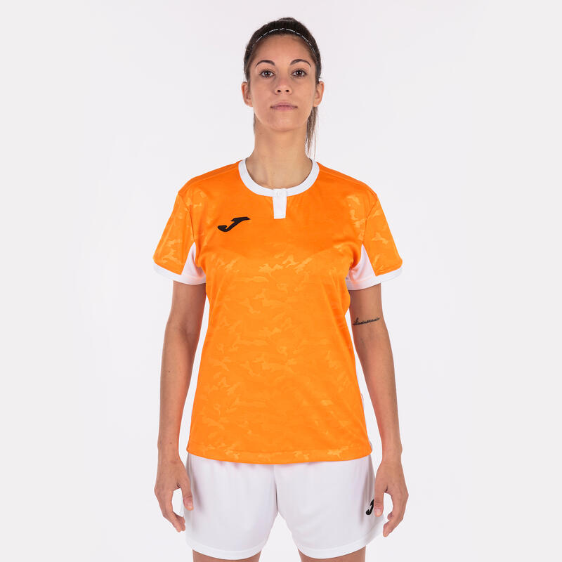 Maillot manches courtes Fille Joma Toletum ii orange blanc