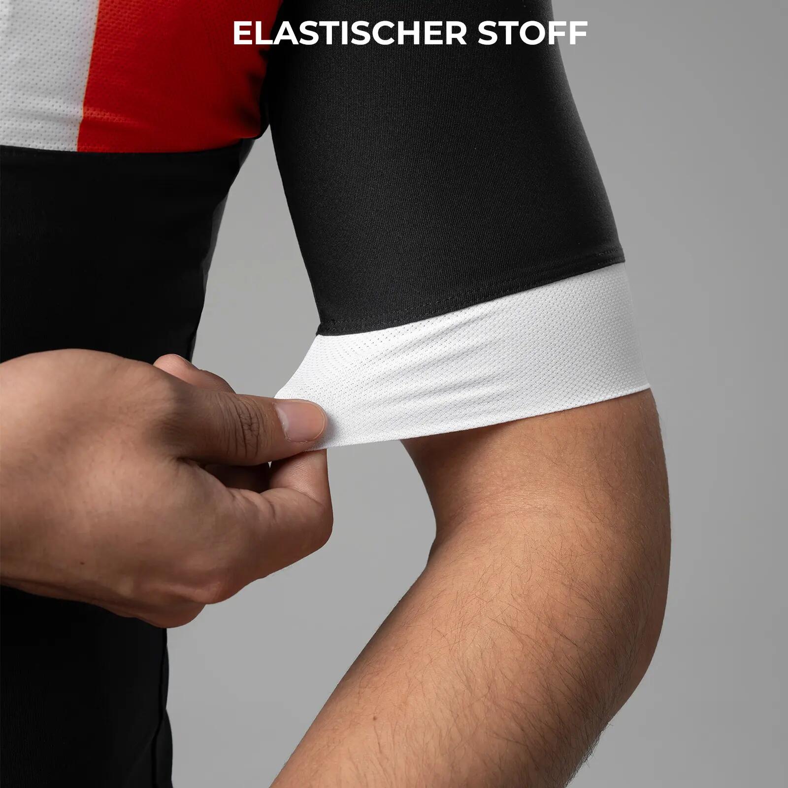Herren Kurzarm-Radtrikot atmungsaktiv 8/9