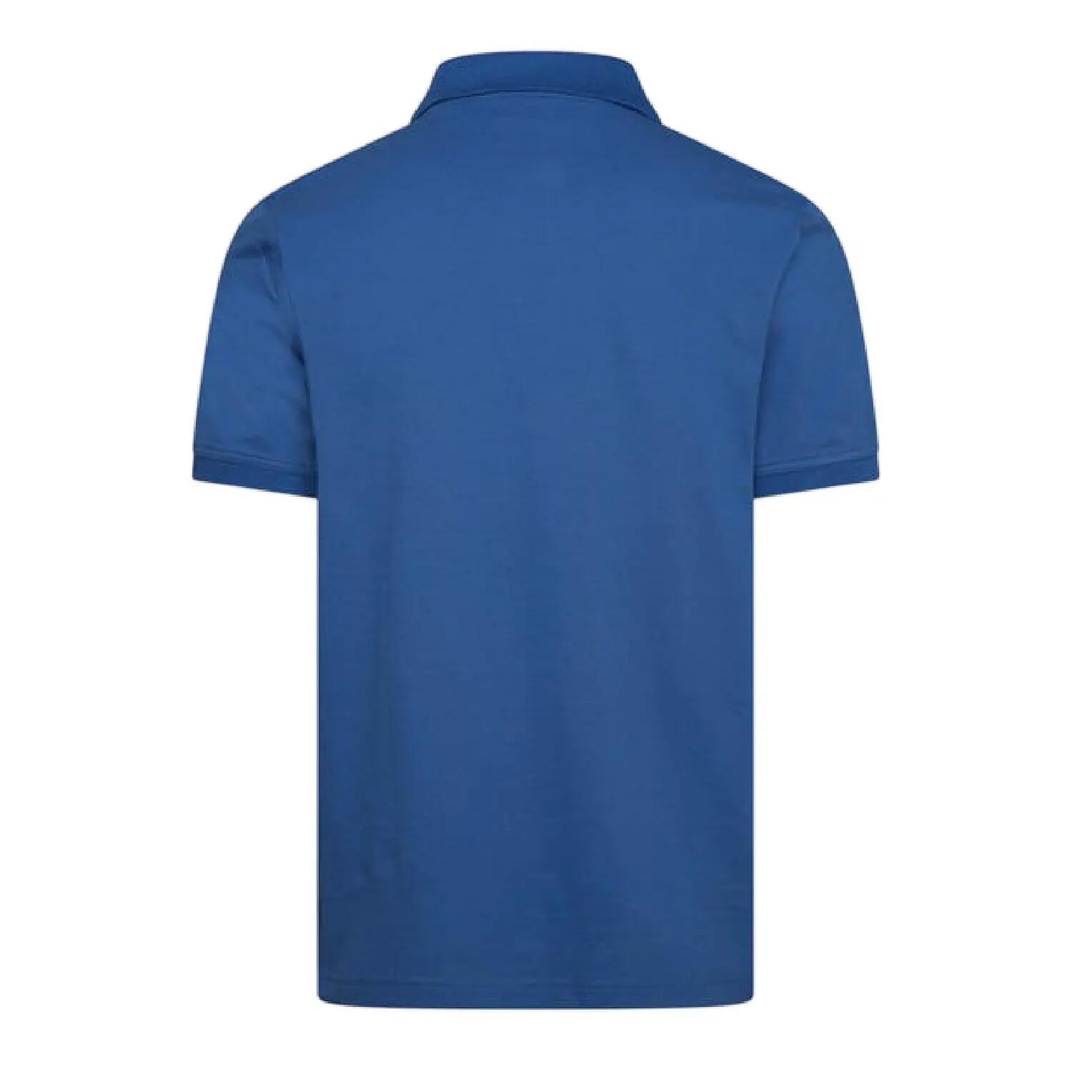 Maglietta Polo Contrasto Logo Uomo Gant Blu 2/3