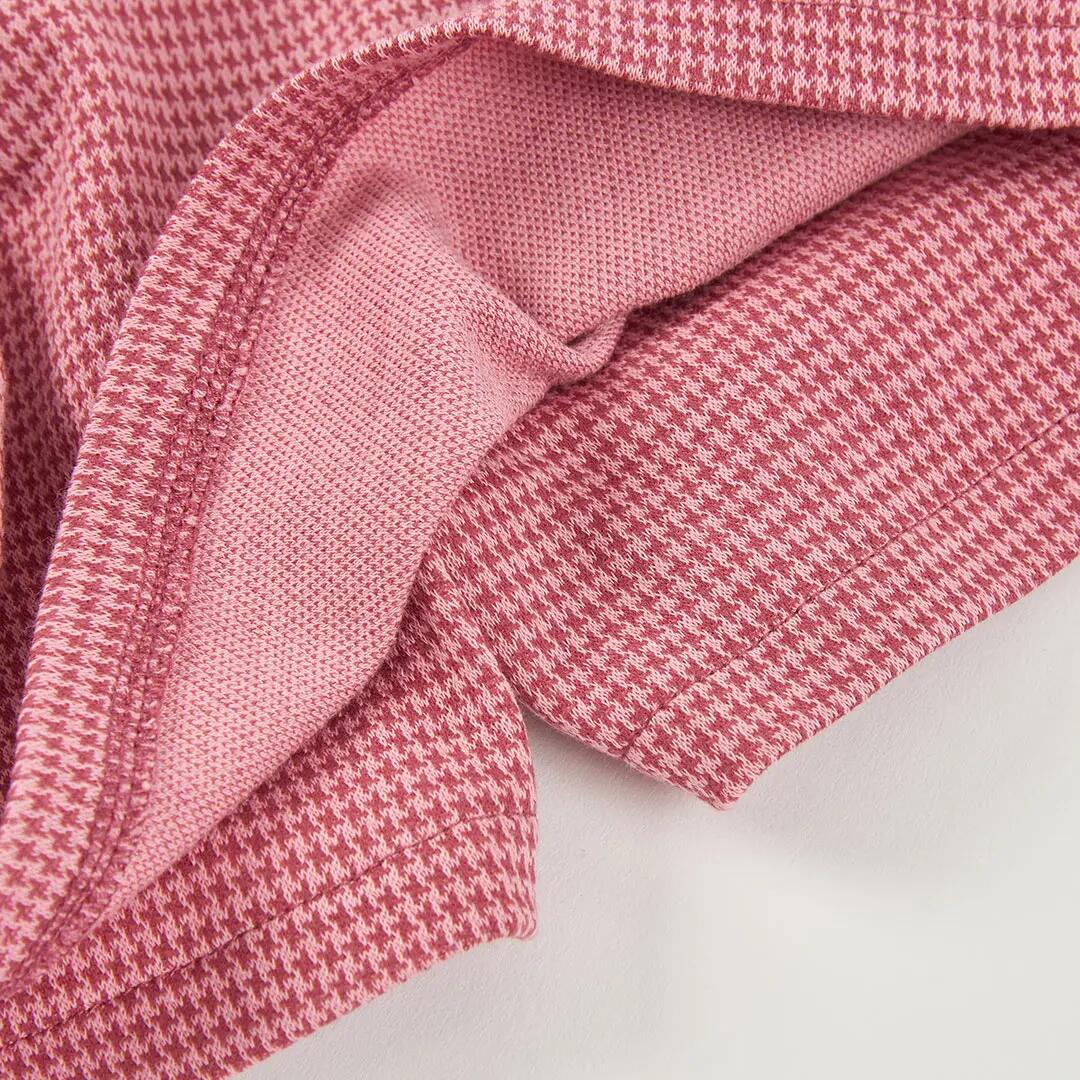 Falda-short punto rosa pata de gallo 4/4