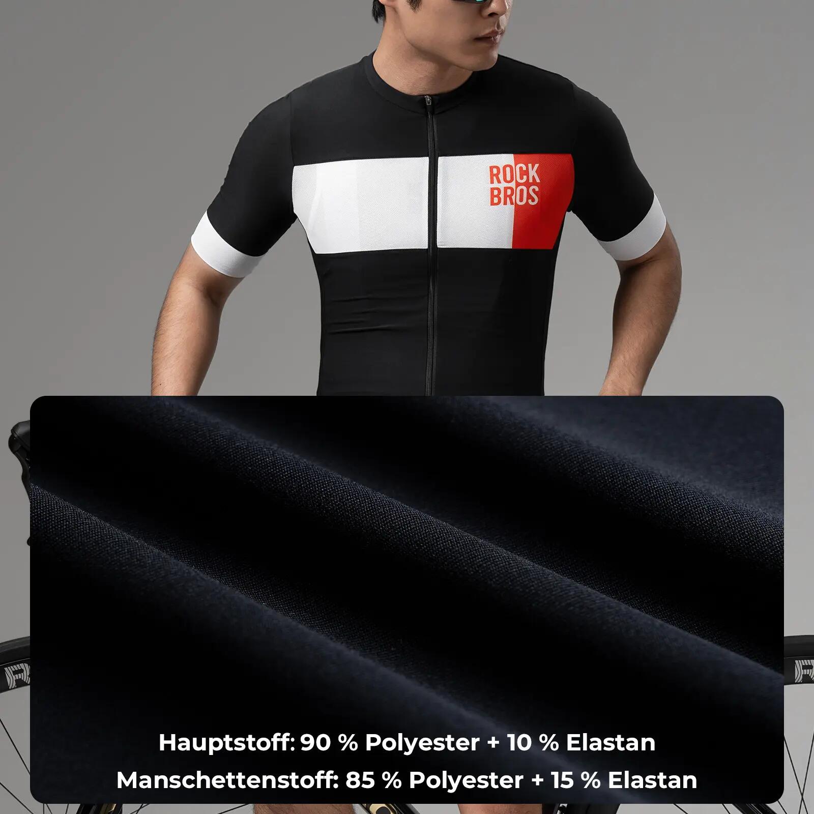 Herren Kurzarm-Radtrikot atmungsaktiv 7/9