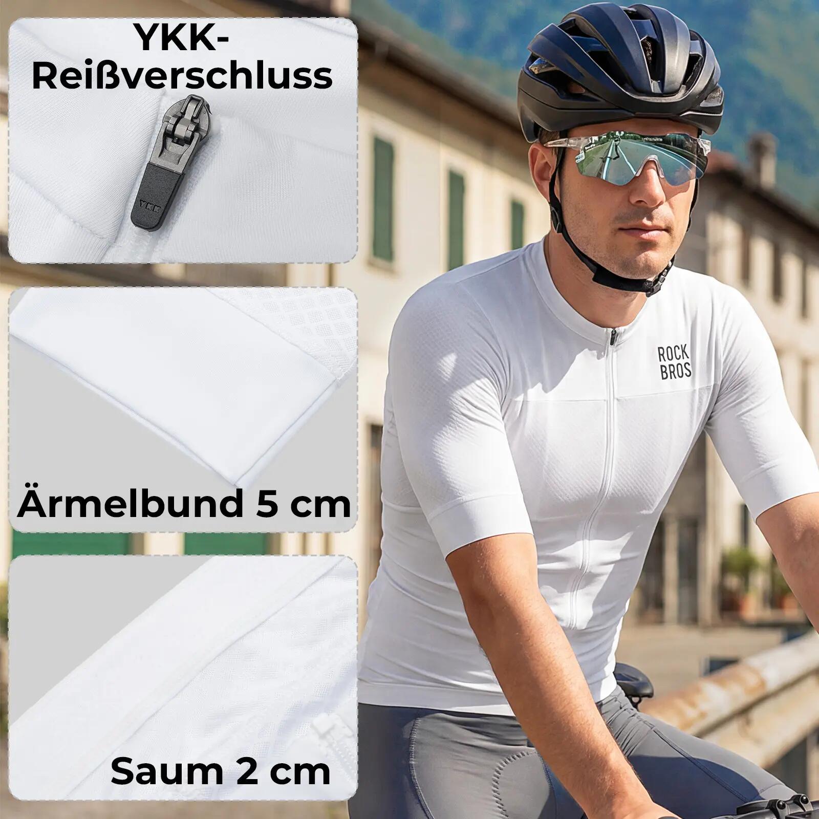 Herren Kurzarm-Radtrikot aerodynamisch 6/7