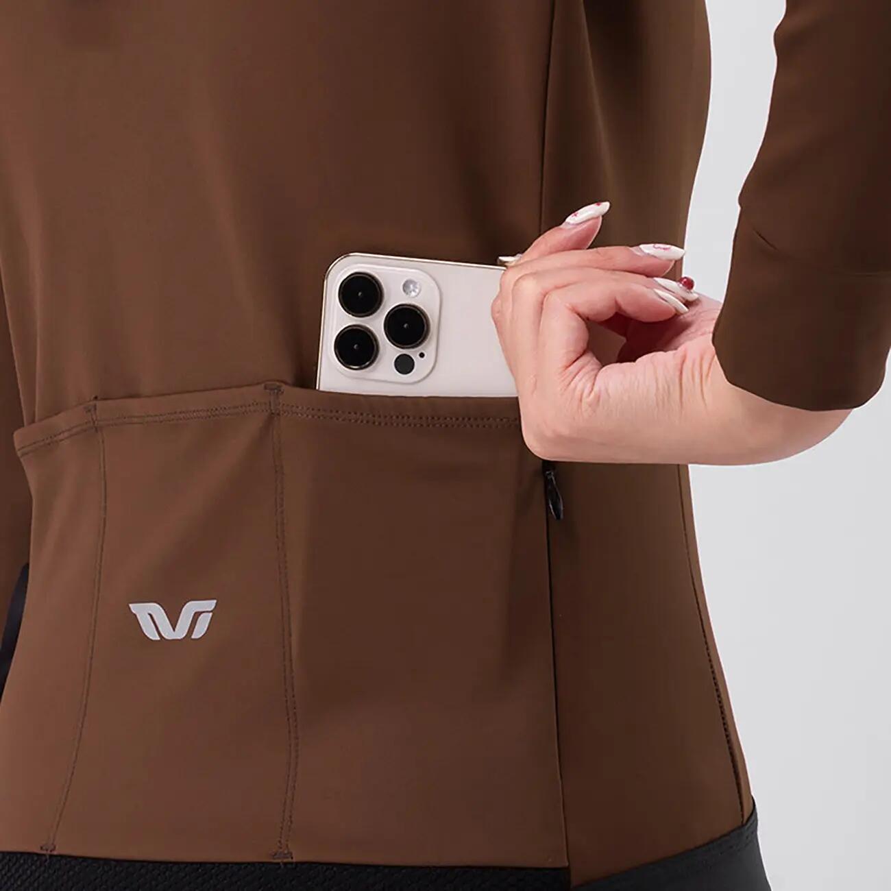Bluza kolarska ocieplana jesień/zima rozpinana 4/6