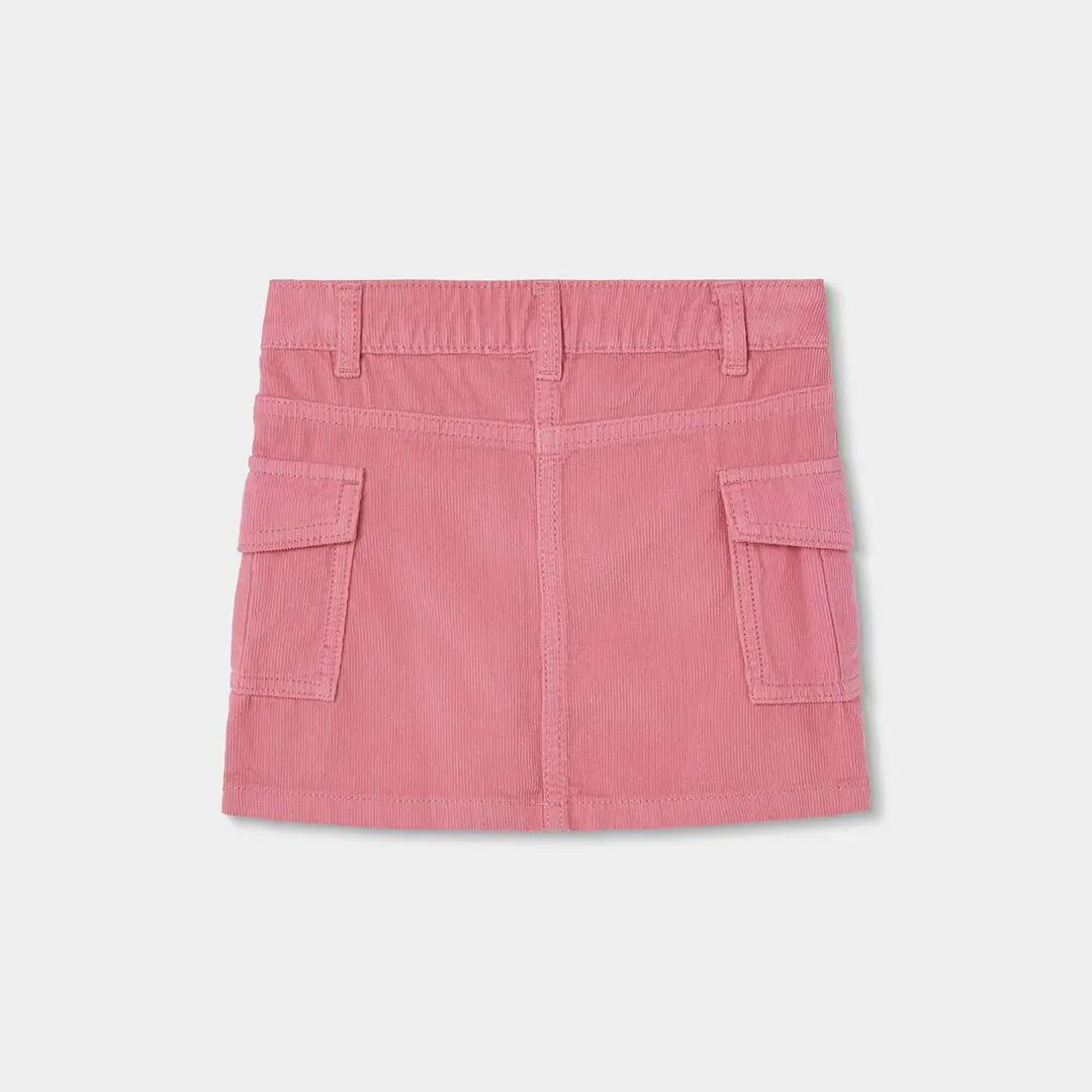 Falda micropana rosa con bolsillos cargo 2/4