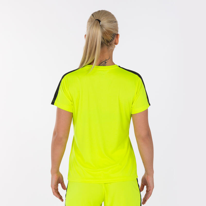 Maillot manches courtes Femme Joma Academy iii jaune fluo noir