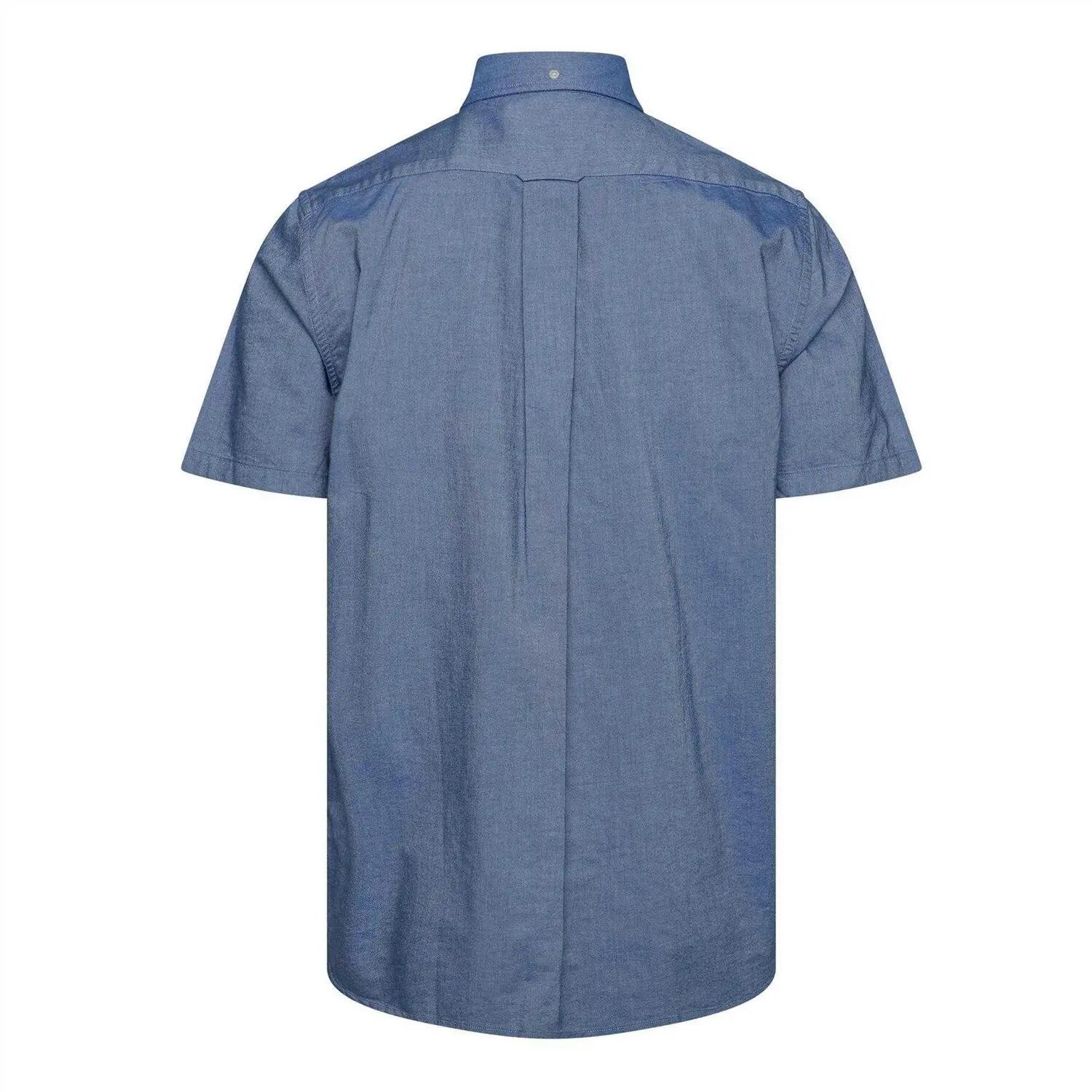 Camicia Regolare Oxford Maniche Corte Uomo Gant Blu 2/3