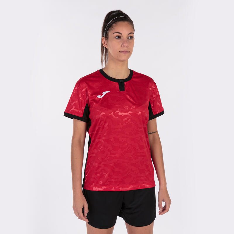 Maillot manches courtes Fille Joma Toletum ii rouge noir