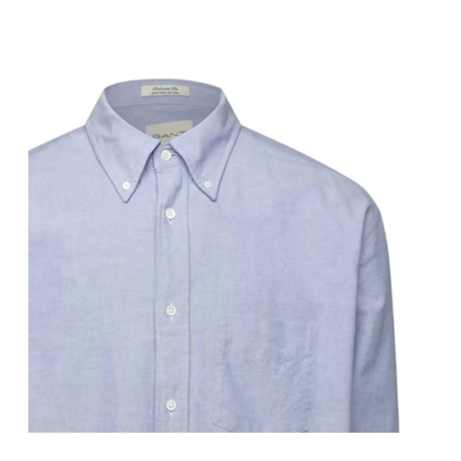 Hemd für , OxfordStil, leger Herren Blau 3/3