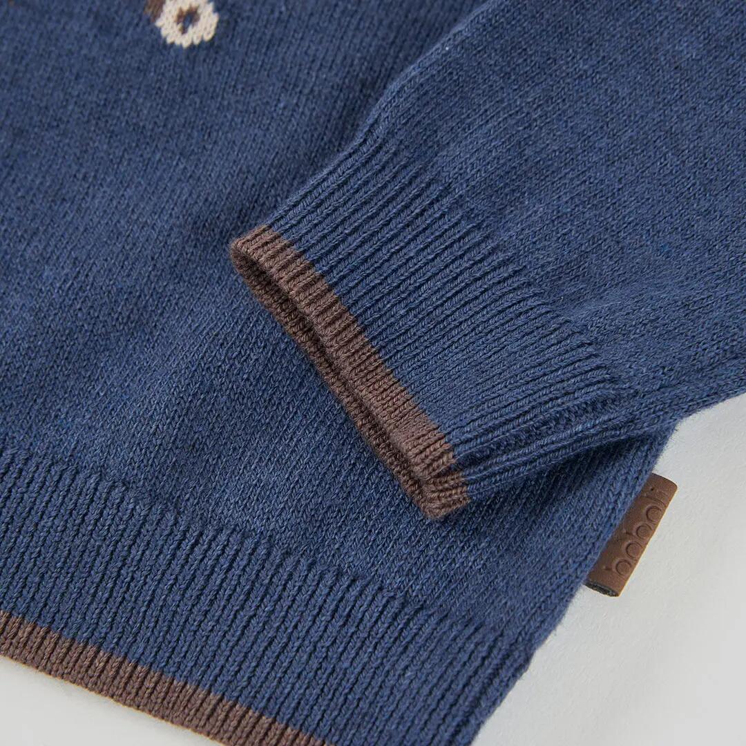 Jersey niño azul estampado mapache skater 4/4