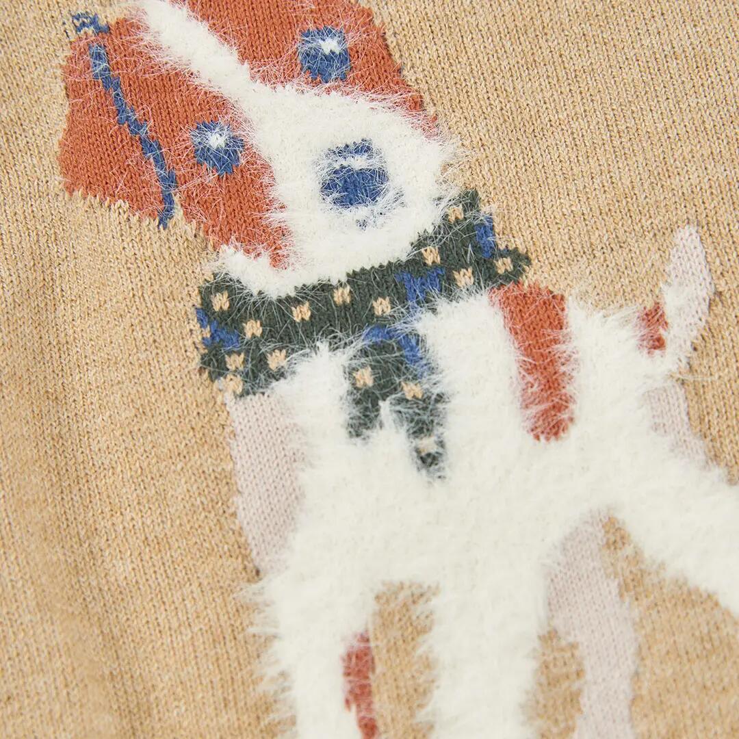 Jersey niño beige estampado de perro 4/4