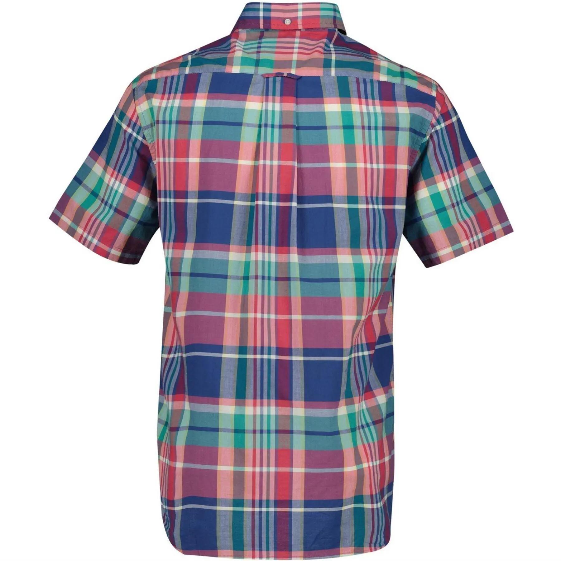 Camicia Fantasia Maniche Corte Uomo Gant Rosa Rossa 2/3