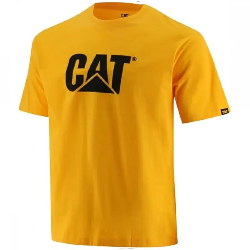 Caterpillar CAT Trademark Logo T-Shirt Uomo Mustard YellowXXL 1/1