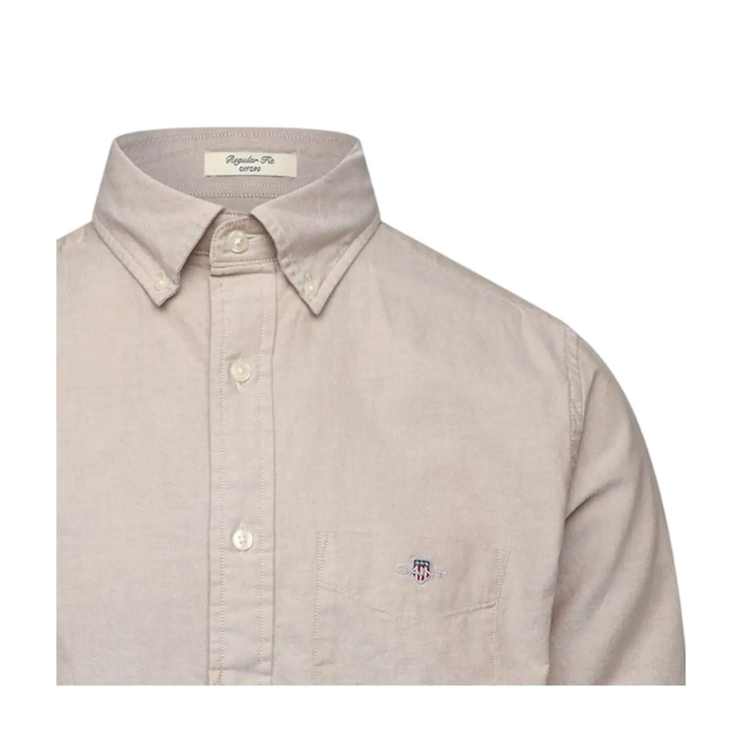 Camicia Regolare Oxford Uomo Gant Classic Cachi Caldo 3/3
