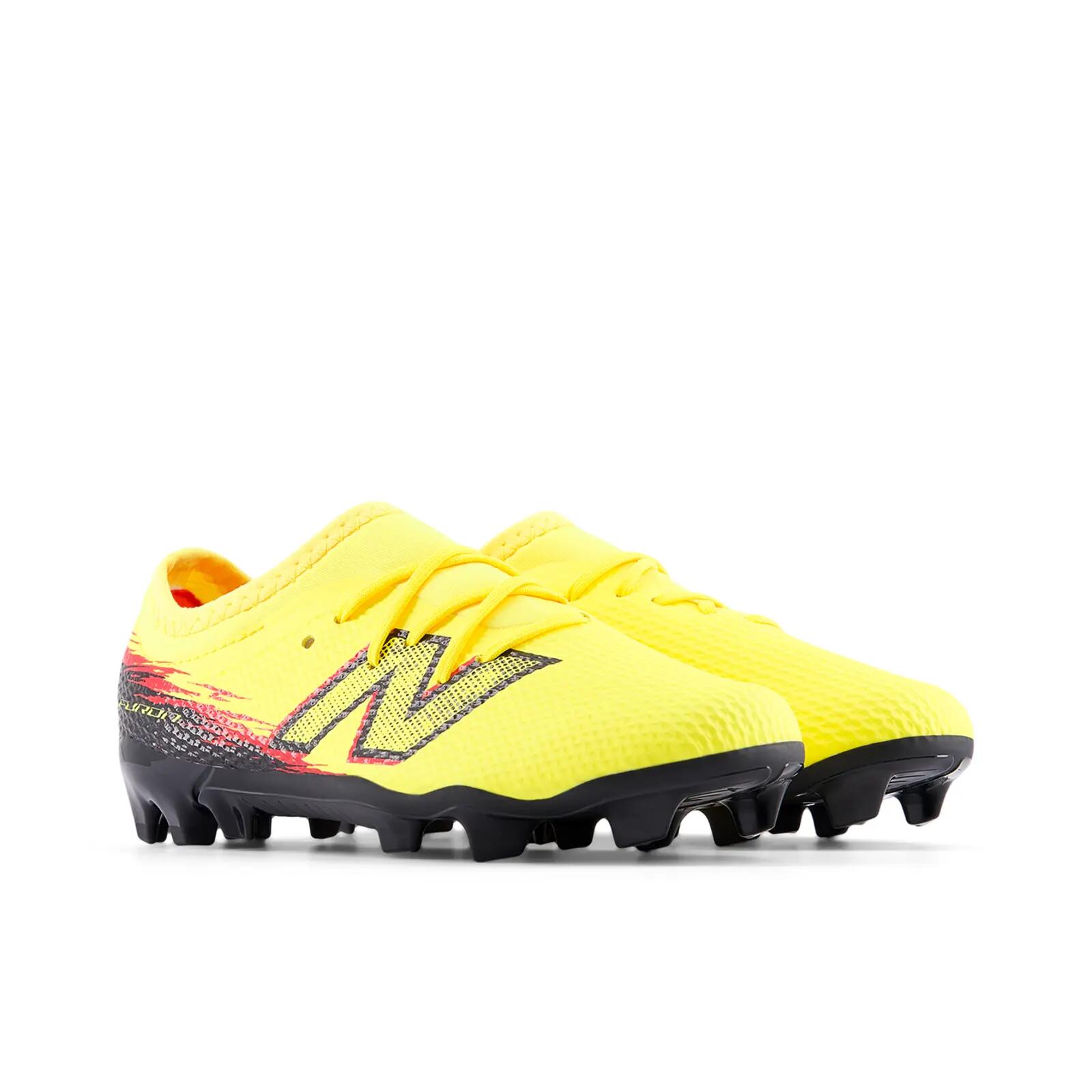 Chaussures De Foot Pour Terrain Ferme FURON Enfant (Jaune / Noir) 5/6