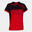 T-shirt manga curta Mulher Joma Supernova ii vermelho preto