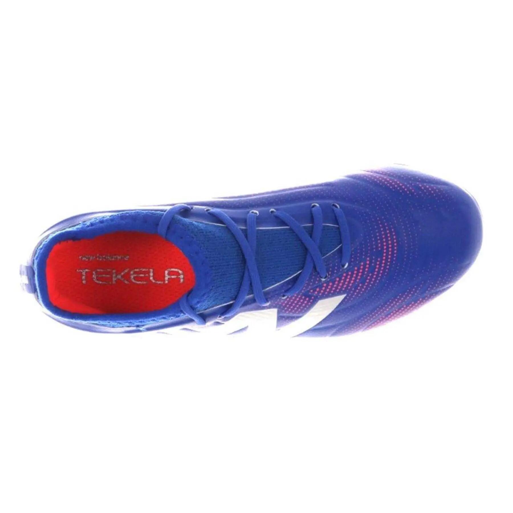 Asymmetrische voetbalschoenen voor kinderen voor harde ondergrond (Blauw/rood) 3/6
