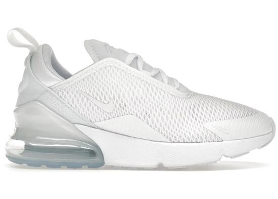 Kids - Sport walking - Shoes - Comfort Air Max - Nike Air Max 270 - White/Silver