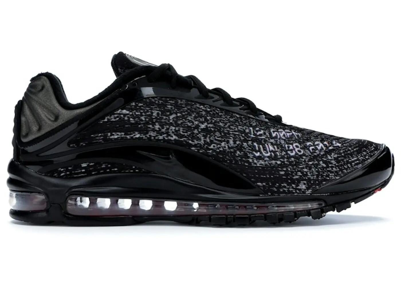 Chaussures - Marche - Hommes - Air Max Deluxe - Noir/Rouge foncé 2/3